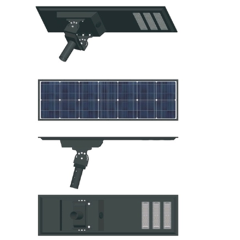 Đèn Đường LED ZLT-AIO4 Pw70/95/105W - All in one solar street light